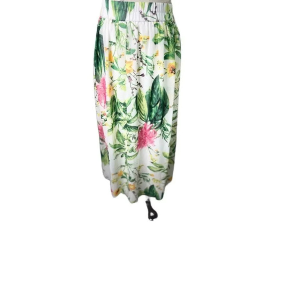 Sunny Leigh Chiffon Skirt Large Floral Beautiful EUC - Picture 2 of 8